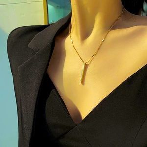 Pendant Necklace Gold Costume